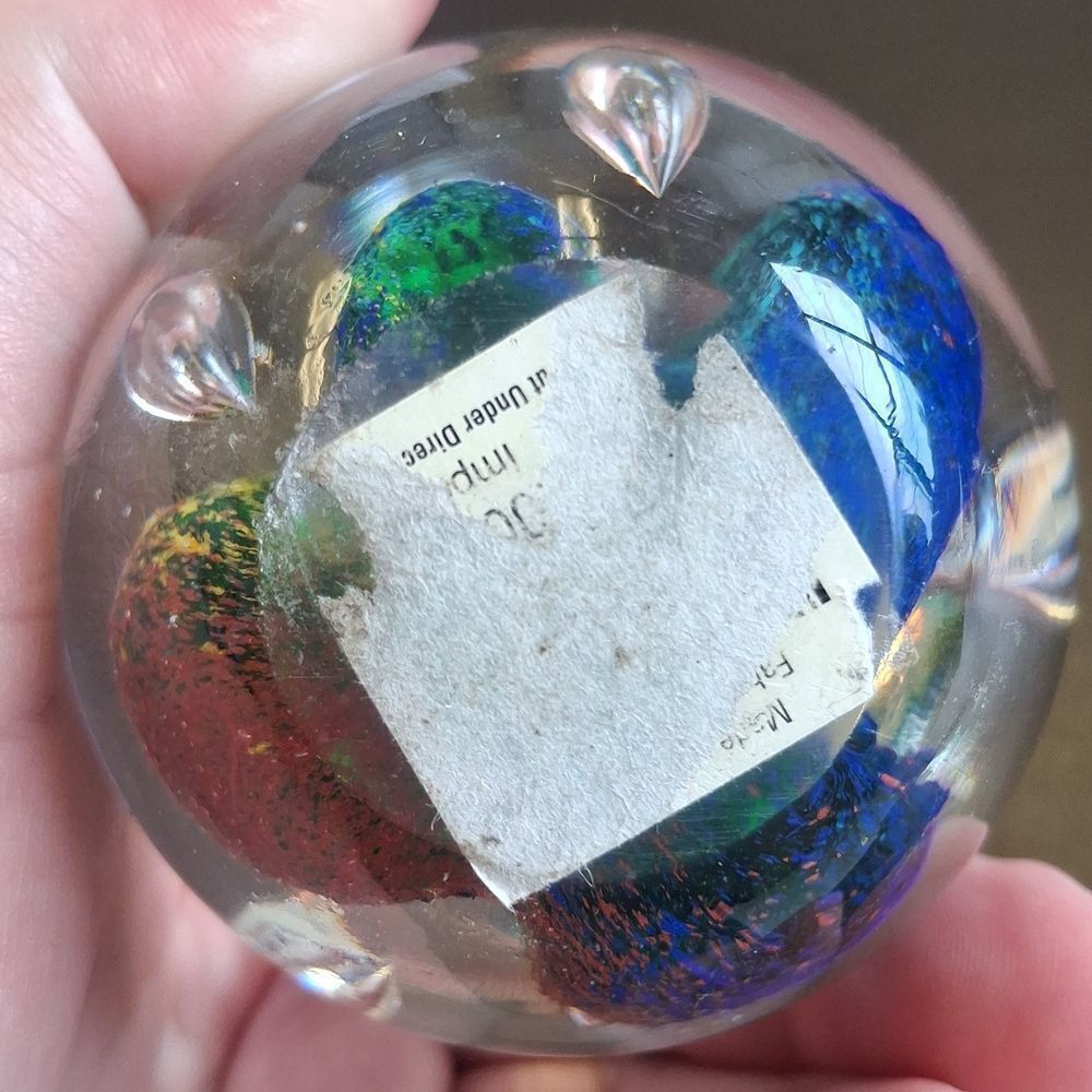 Colorful Glass Paperweight - Picture 5 of 7